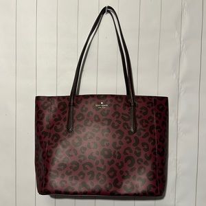 Kate Spade medium tote graphic Leopard